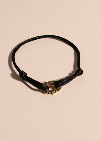 MAYFAIR emerald cord bracelet