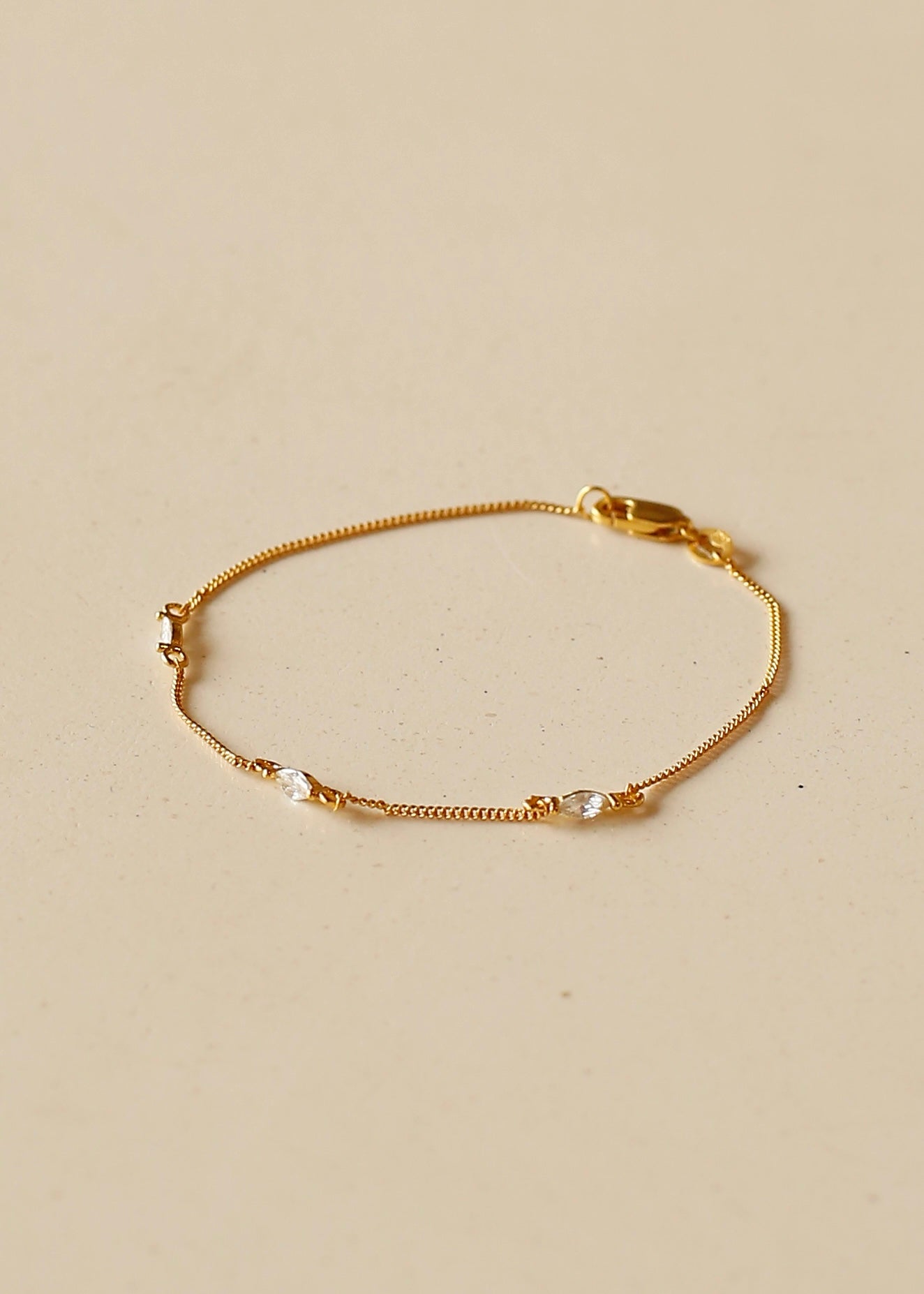 MARQUISE sterling silver bracelet