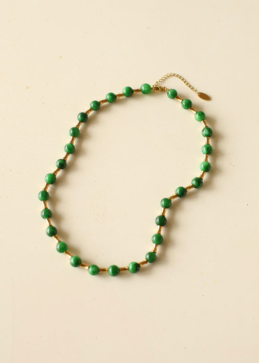 EIDMERALD beaded necklace (stainless steel)