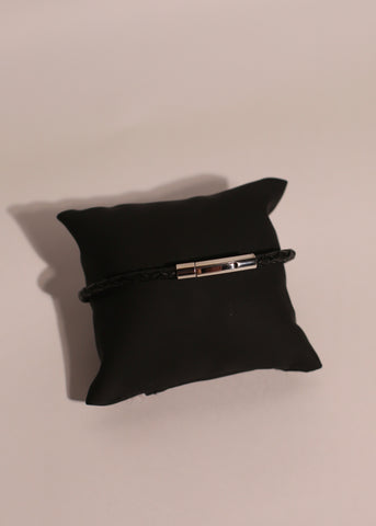 BASICSTRAP leather mens bracelet (one-off)