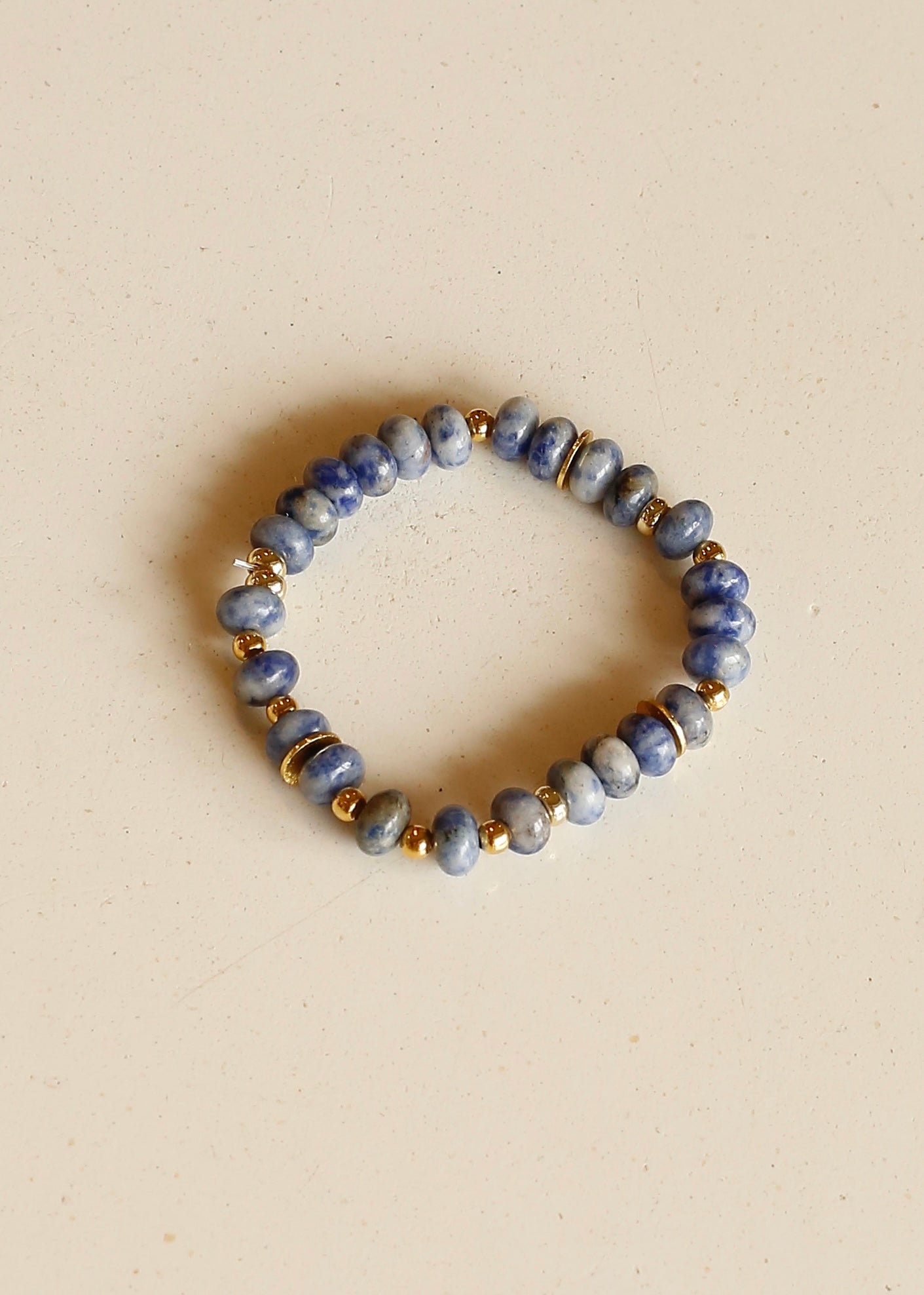 AMAZONITE gemstone beaded bracelet
