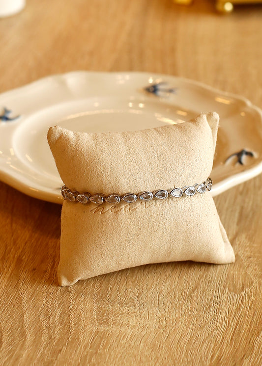 TEARDROP BEZEL tennis bracelet