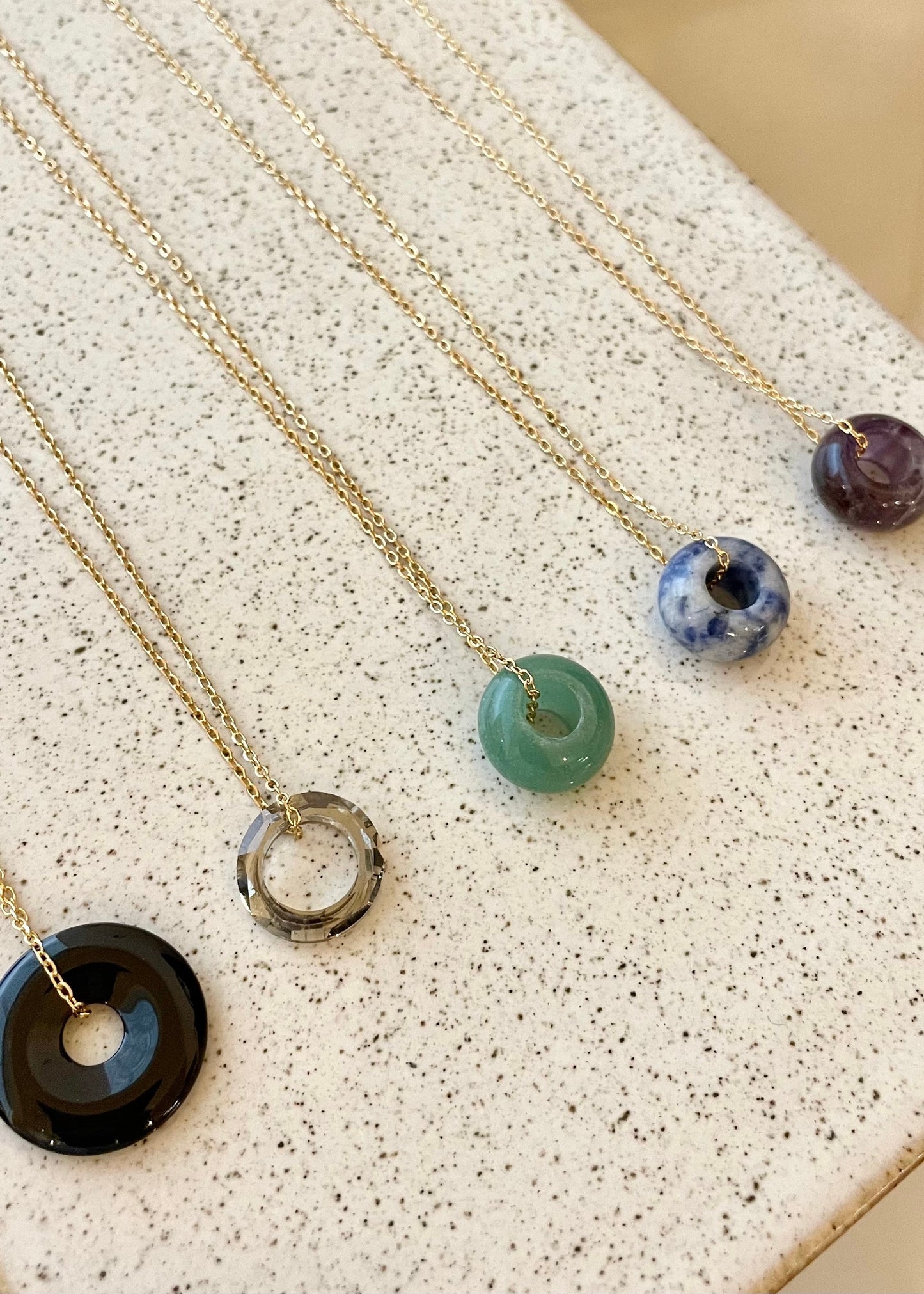 DONUT crystals necklace