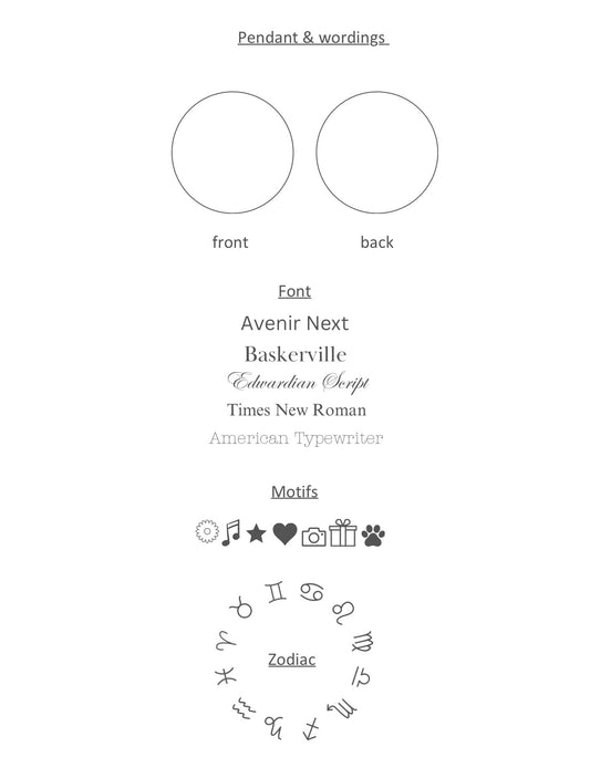 BEADEDHEART engravable necklace
