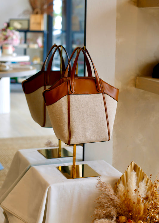 ZARA canvas crossbody bag