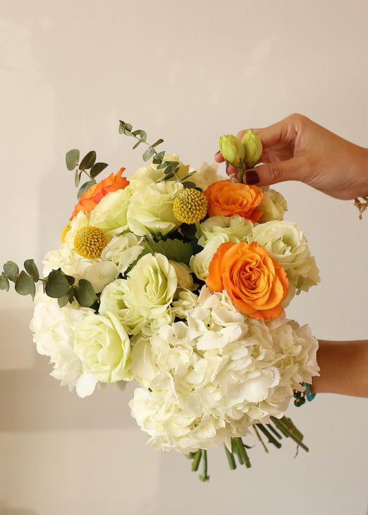 HYDRANGEA ORANGECREAM bouquet