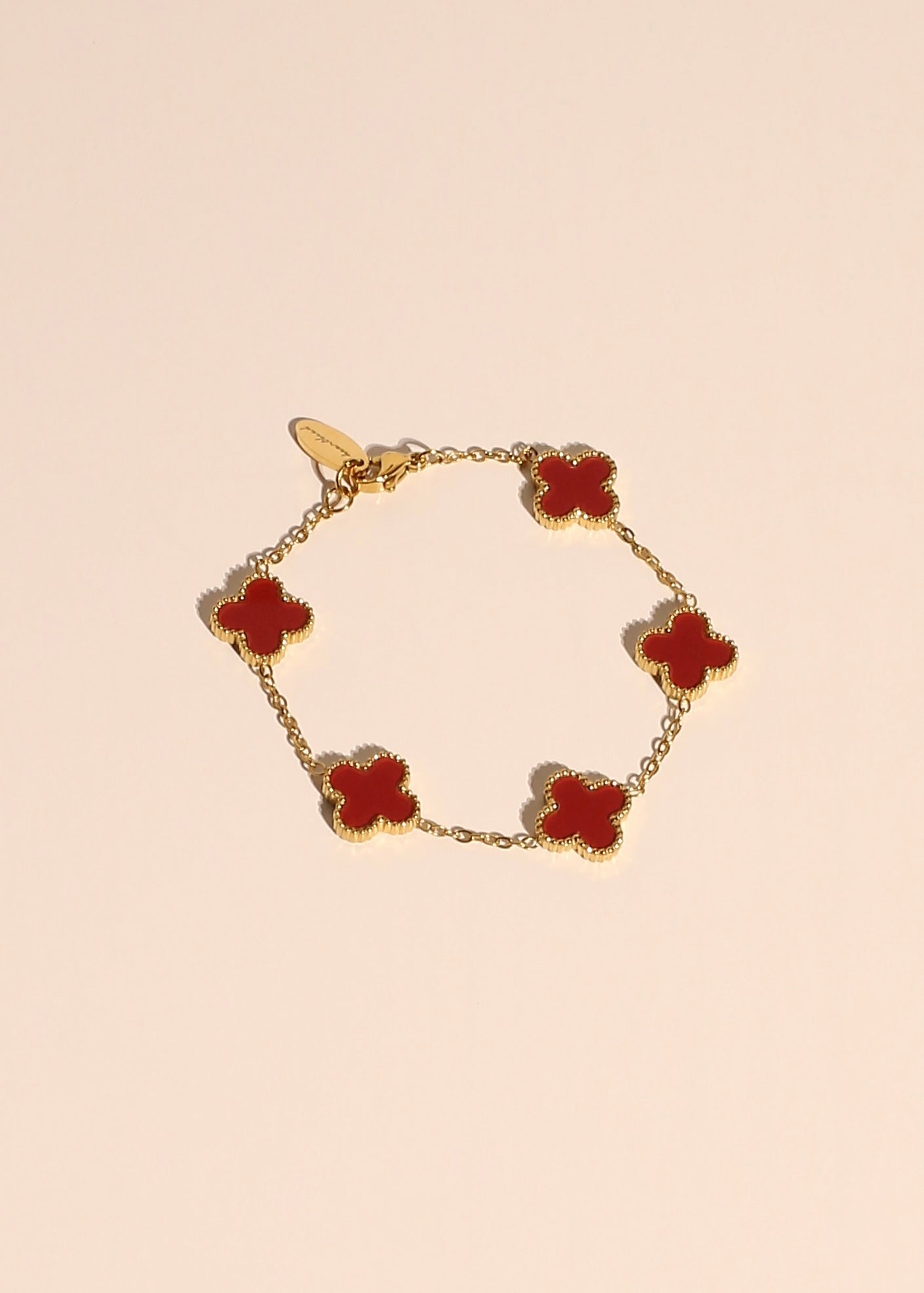 MILLIE LINK bracelet (wine red)