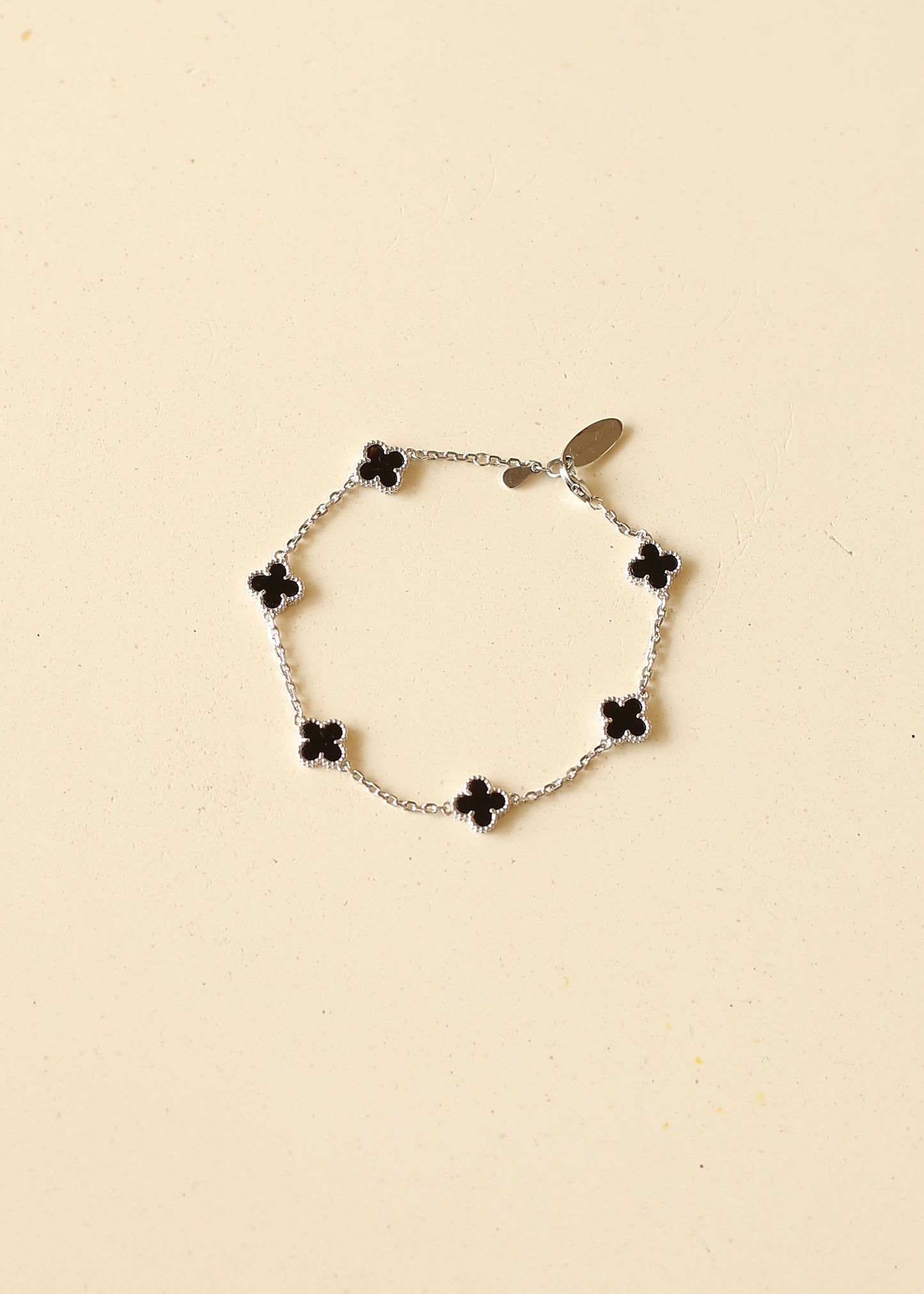 PETITE MILLIE (black) sterling silver bracelet