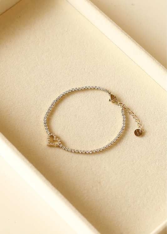 TENNISHEART stainless steel bracelet