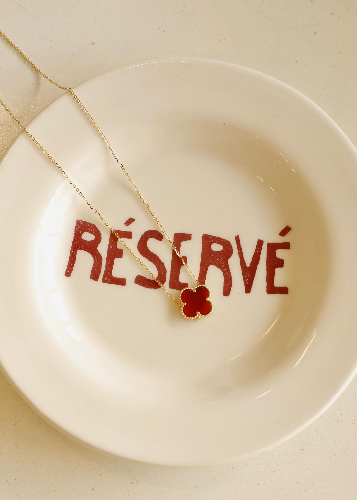 MILLIE necklace (wine red)