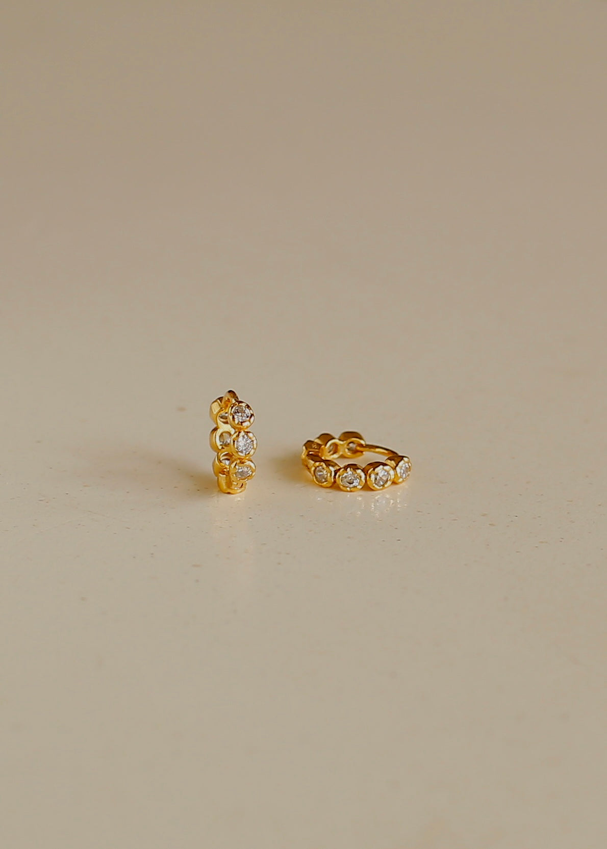 MINIROUNDS sterling silver hoops