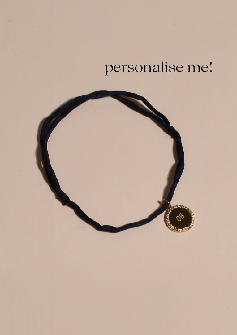 MINIROUND CRYSTAL engravable handdyed bracelet