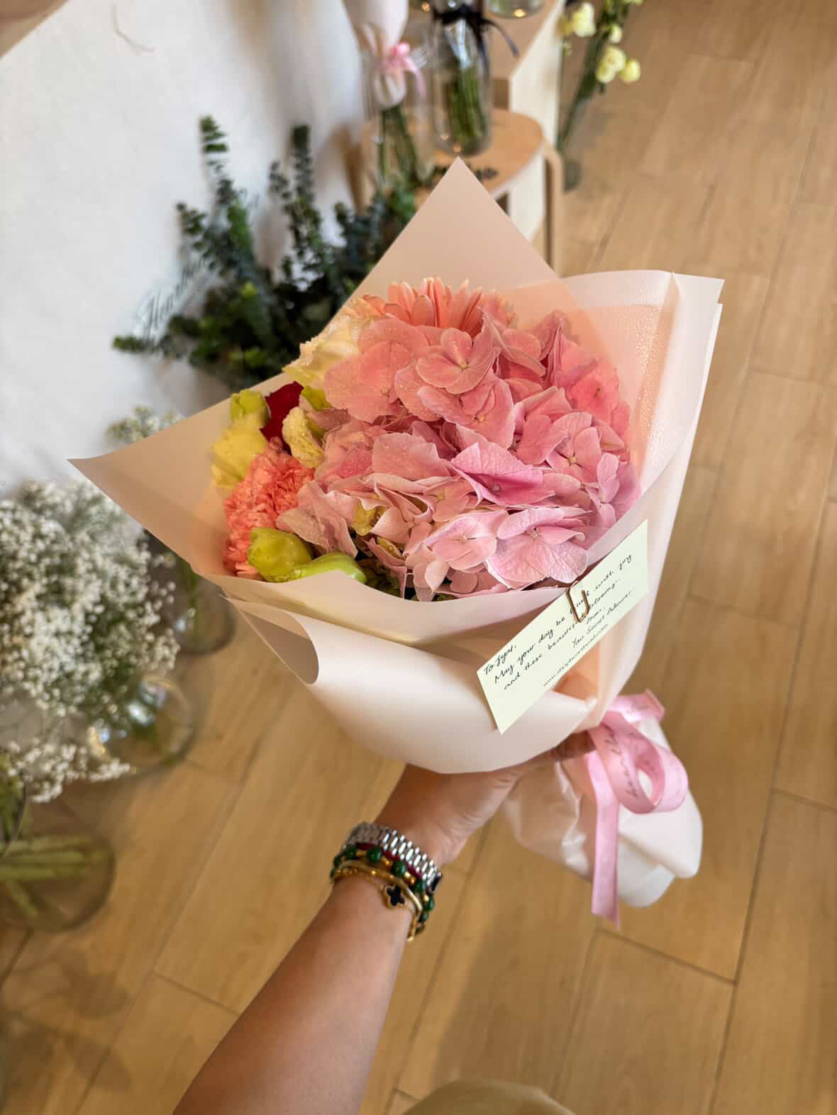 HYDRANGEA BLUSH bouquet