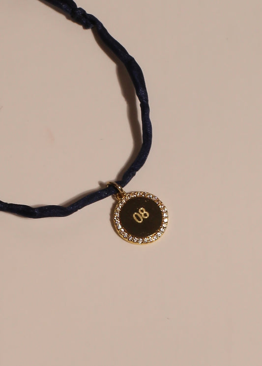 MINIROUND CRYSTAL engravable handdyed bracelet