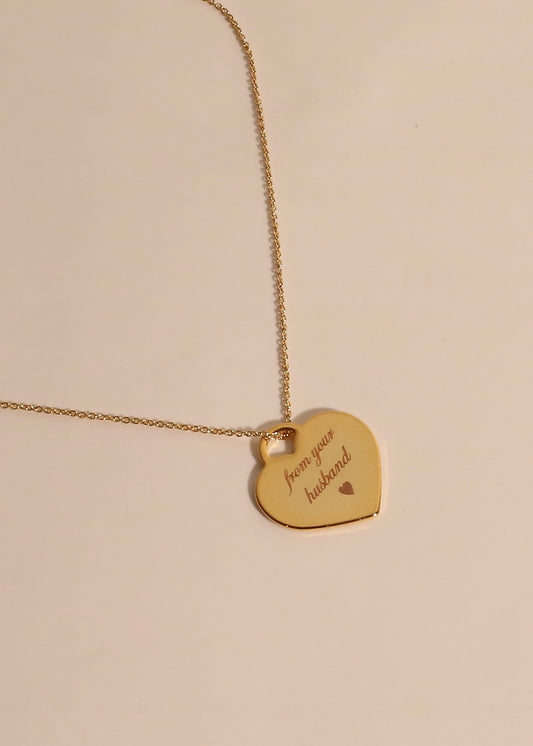 HEARTTAG engravable necklace