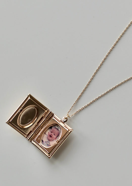 BOOK LOCKET necklace