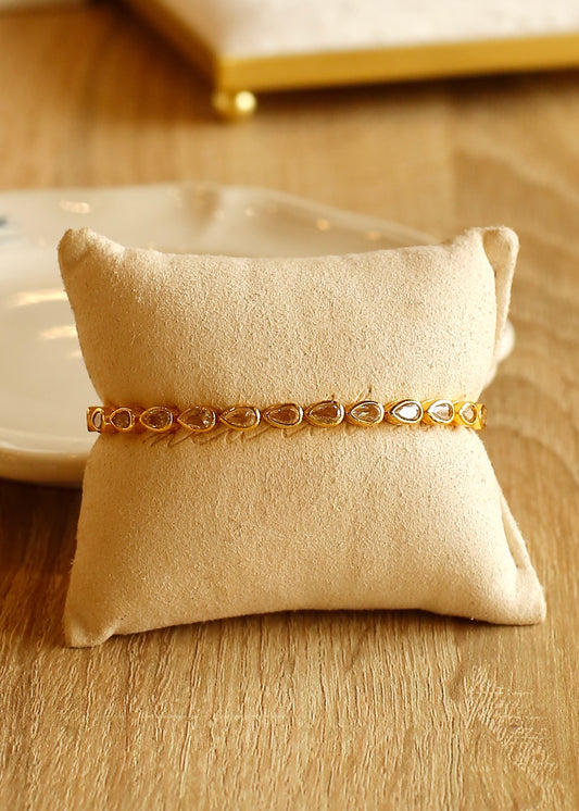 TEARDROP BEZEL tennis bracelet