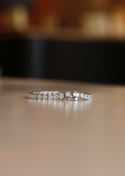 TENNIS (4mm) sterling silver bracelet