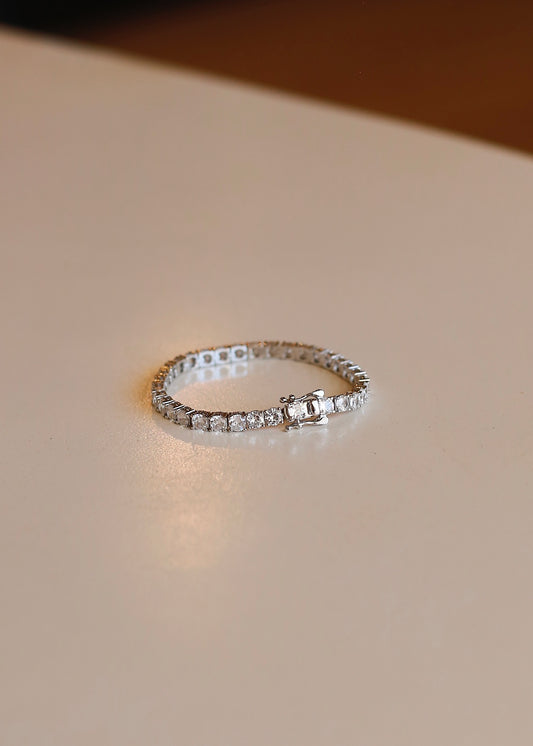 TENNIS (4mm) sterling silver bracelet