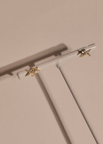 SPARKLE 9ct solid gold studs