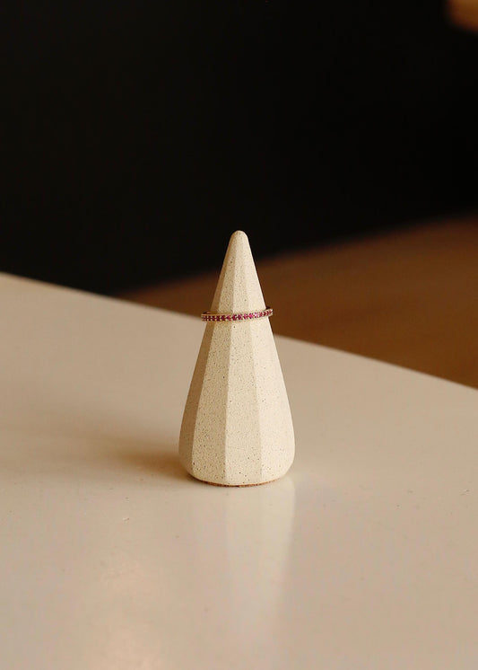 MINIPAVE (pink) ring