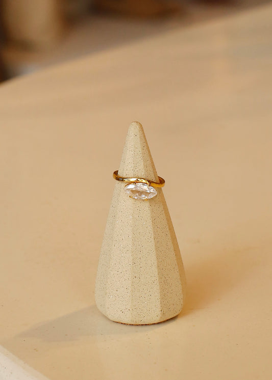 SIDEMARQUIS sterling silver ring