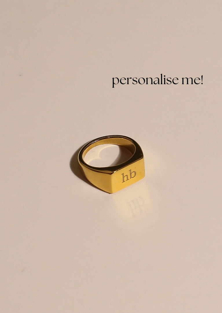 RECTANGLESIGNET engravable ring