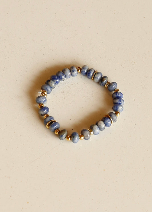 AMAZONITE gemstone beaded bracelet