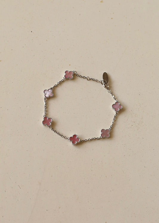 PETITE MILLIE (pink) sterling silver bracelet
