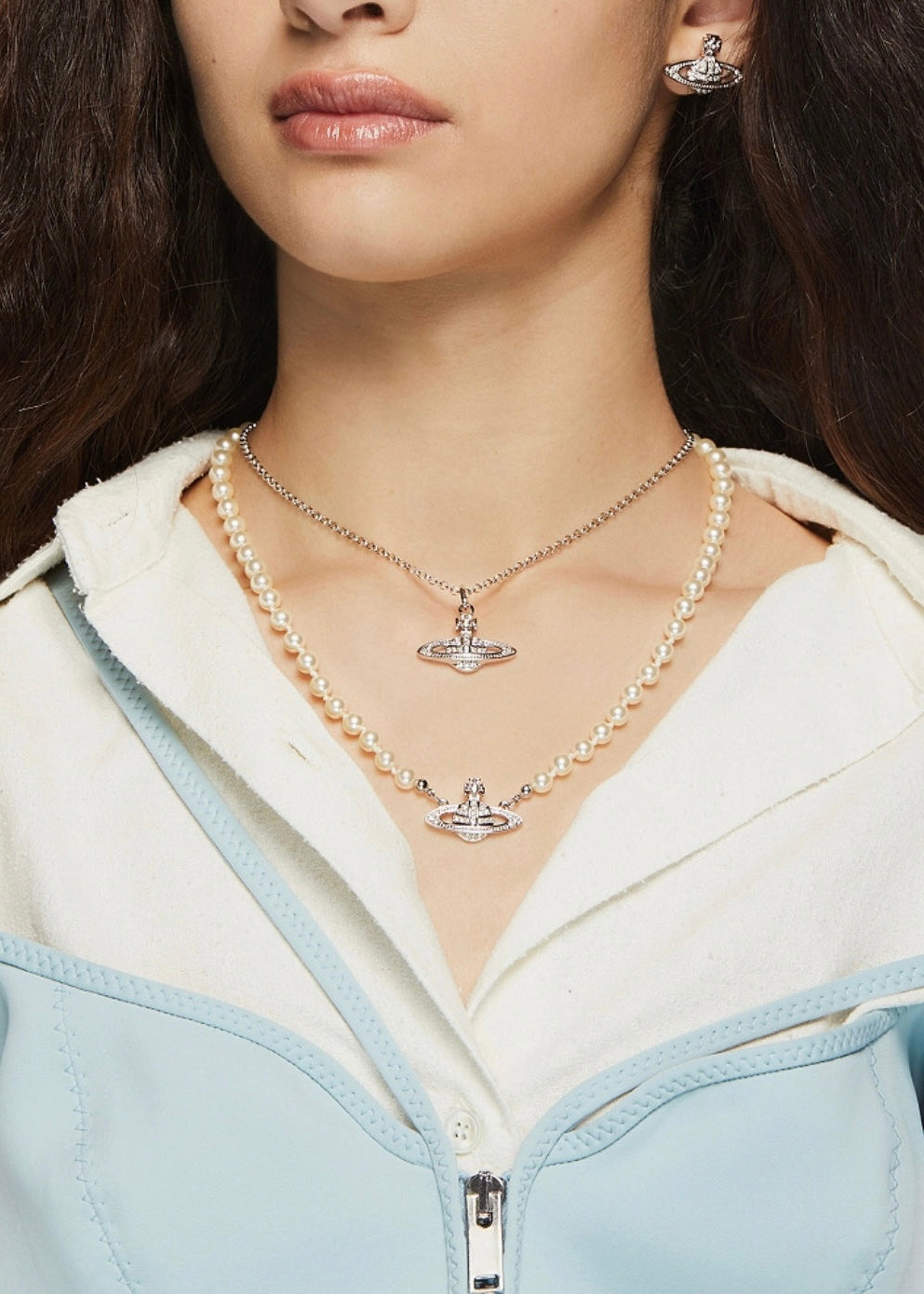 PREORDER VIVIENNE WESTWOOD Mini Bas Relief pearl necklace