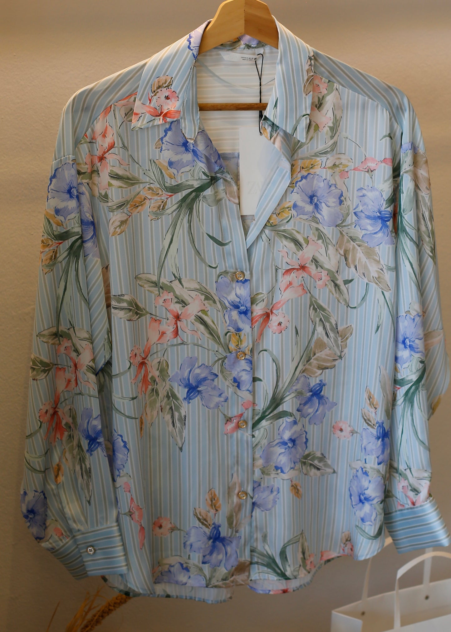 ZARA floral print shirt