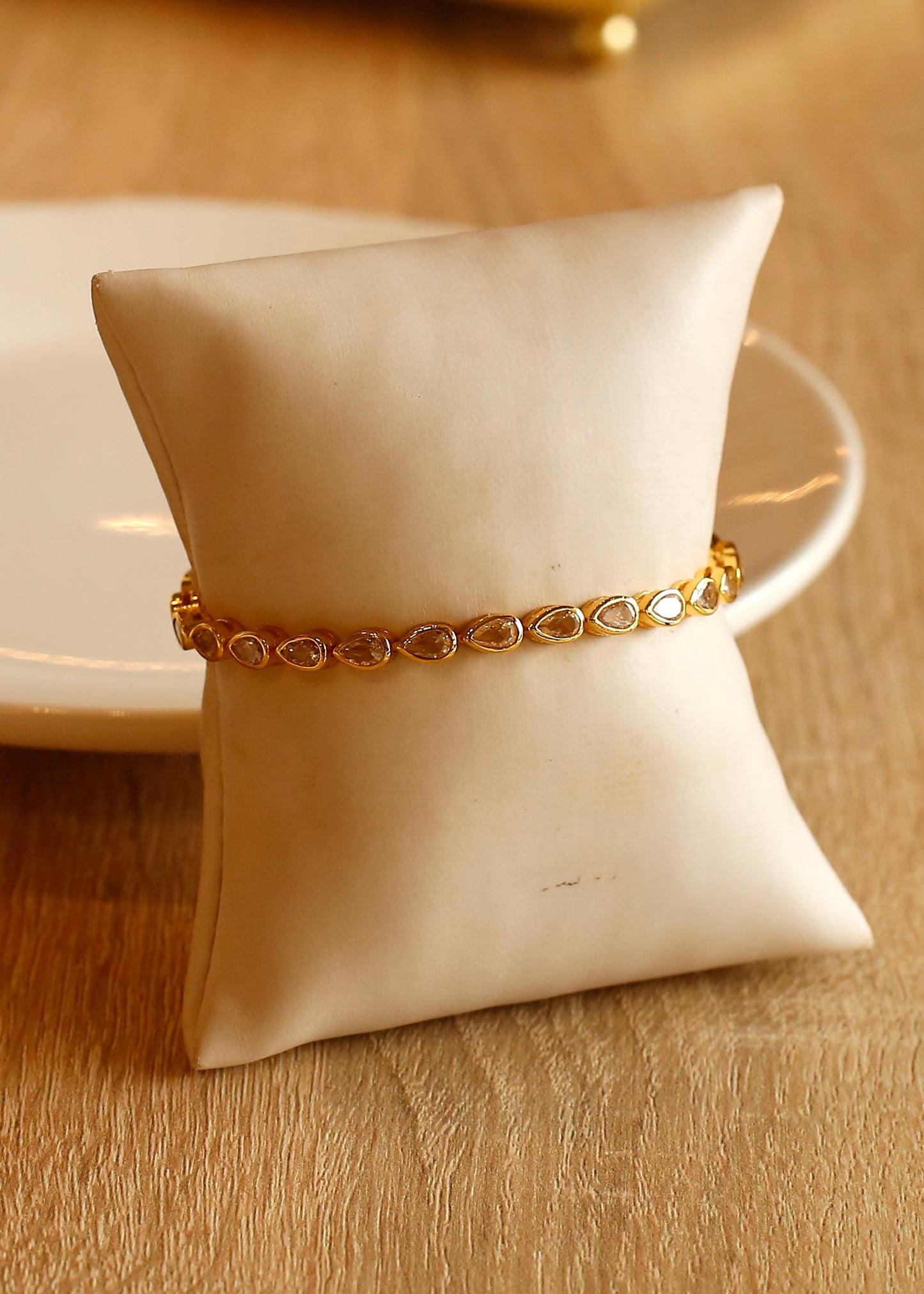 TEARDROP BEZEL tennis bracelet