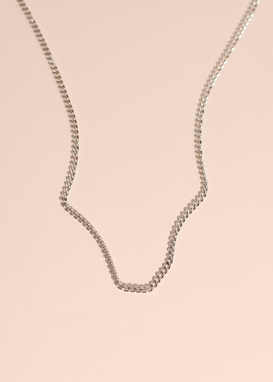 UNISEX sterling silver cable chain necklace