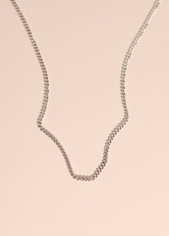 UNISEX sterling silver cable chain necklace