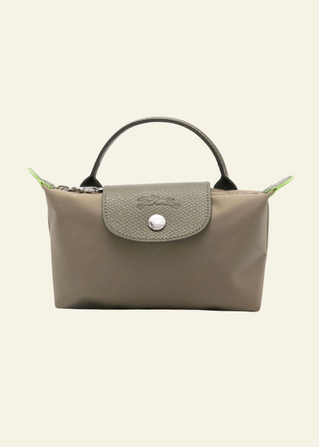 LONGCHAMP Le Pliage Mini Pouch (olive green)