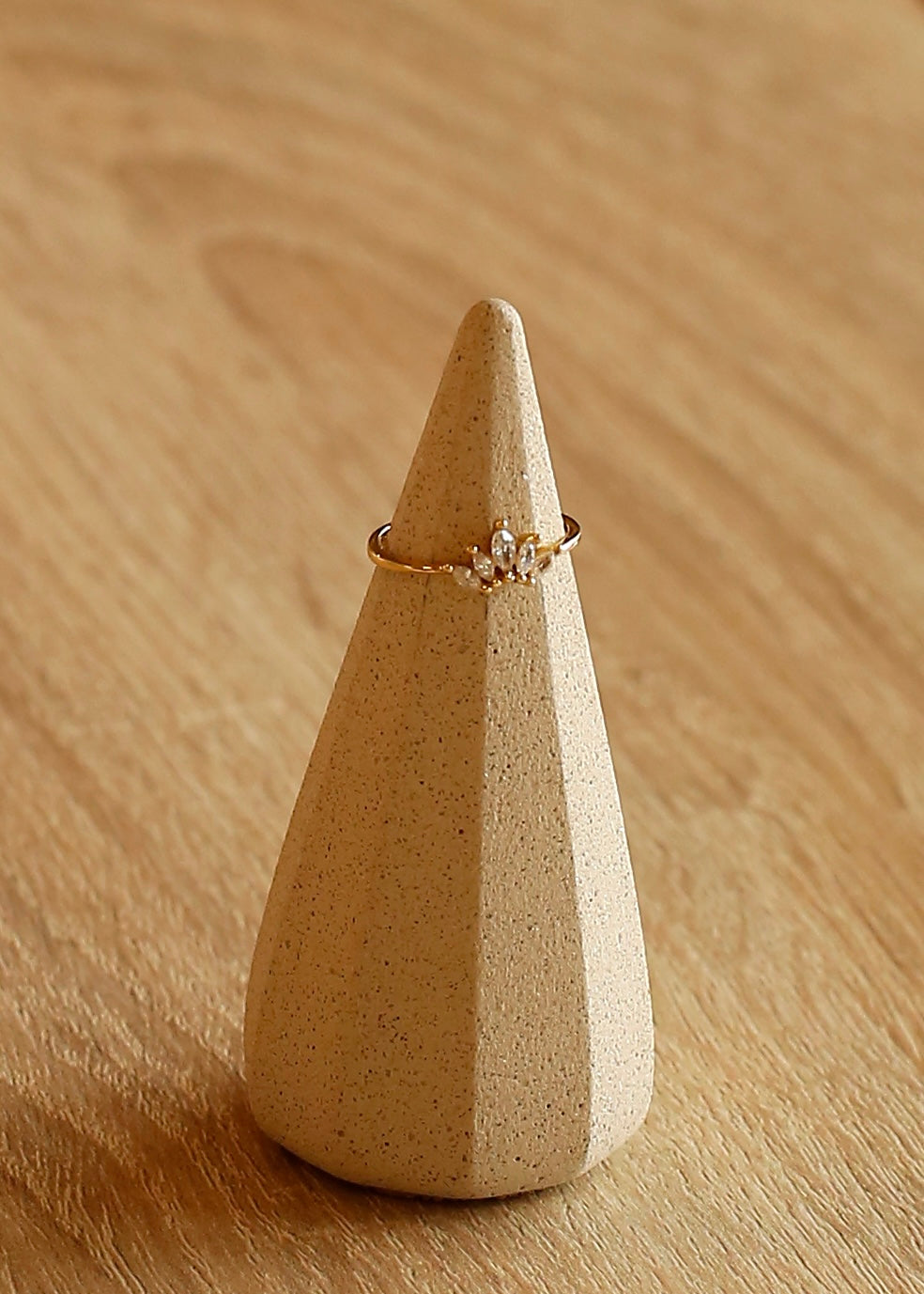 PETAL dainty sterling silver ring
