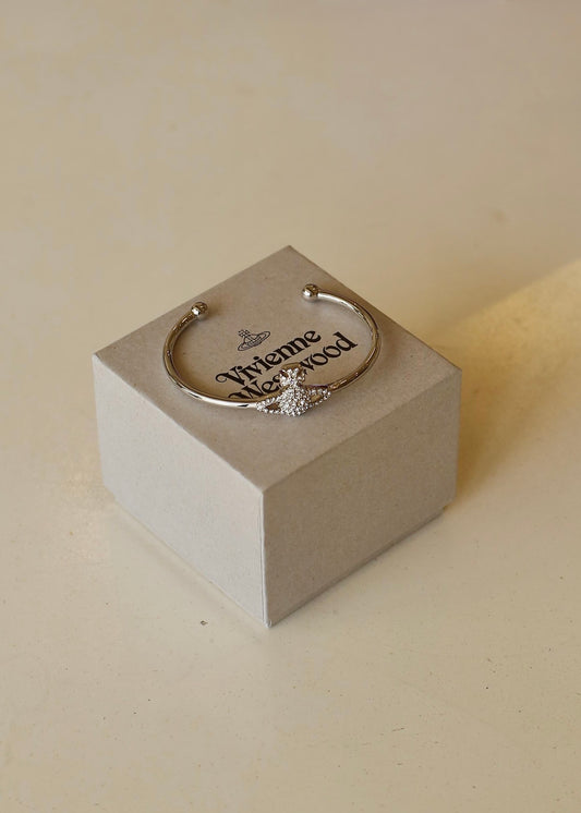 VIVIENNE WESTWOOD Grace Bas Relief Brass Bangle