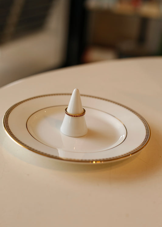 MINIPAVE (pink) ring