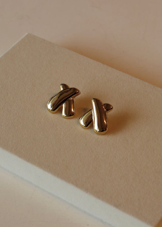 CROSS statement earrings