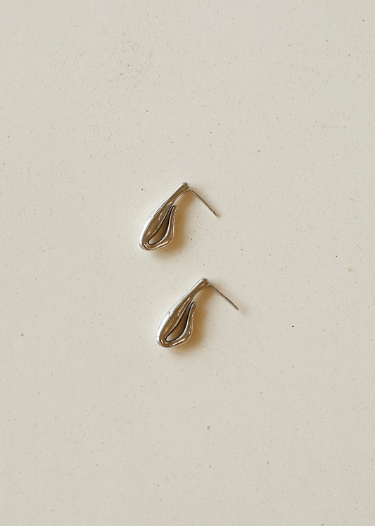 WAVEDROP Sterling Silver Earrings