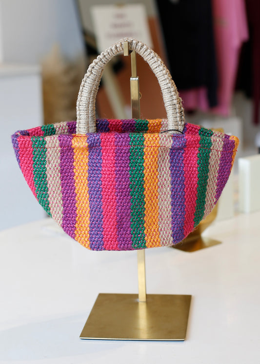 ZARA mini jute bag
