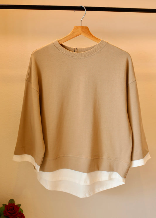 ZARA contrast sweatshirt