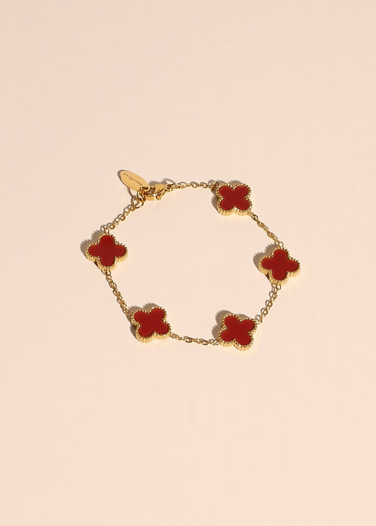 MILLIE LINK bracelet (wine red)