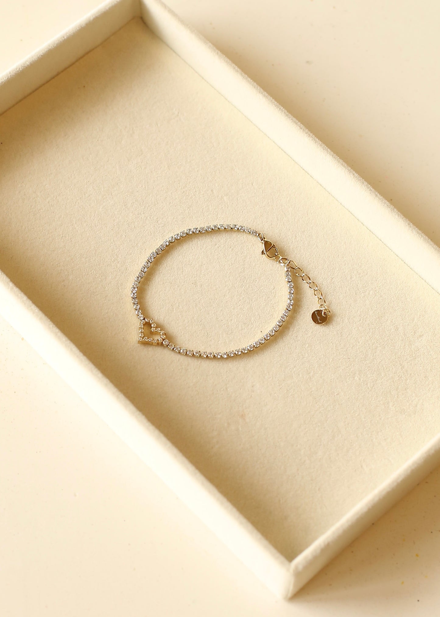 TENNISHEART stainless steel bracelet
