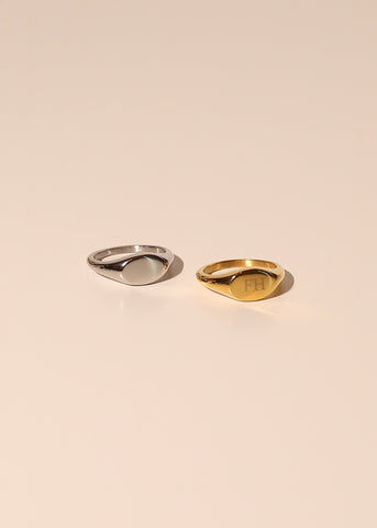 OVALSIGNET engravable ring