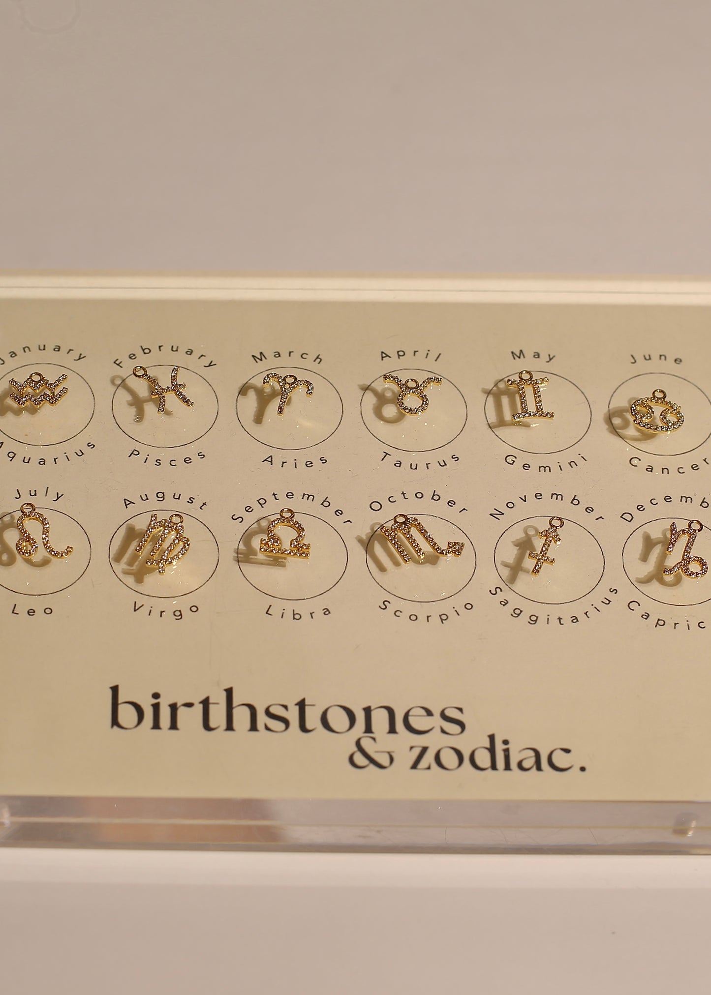 ZODIAC CRYSTAL charms