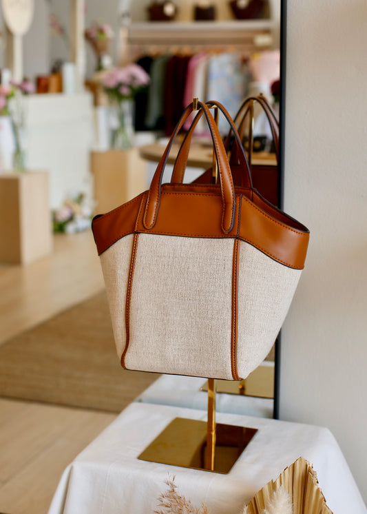 ZARA canvas crossbody bag