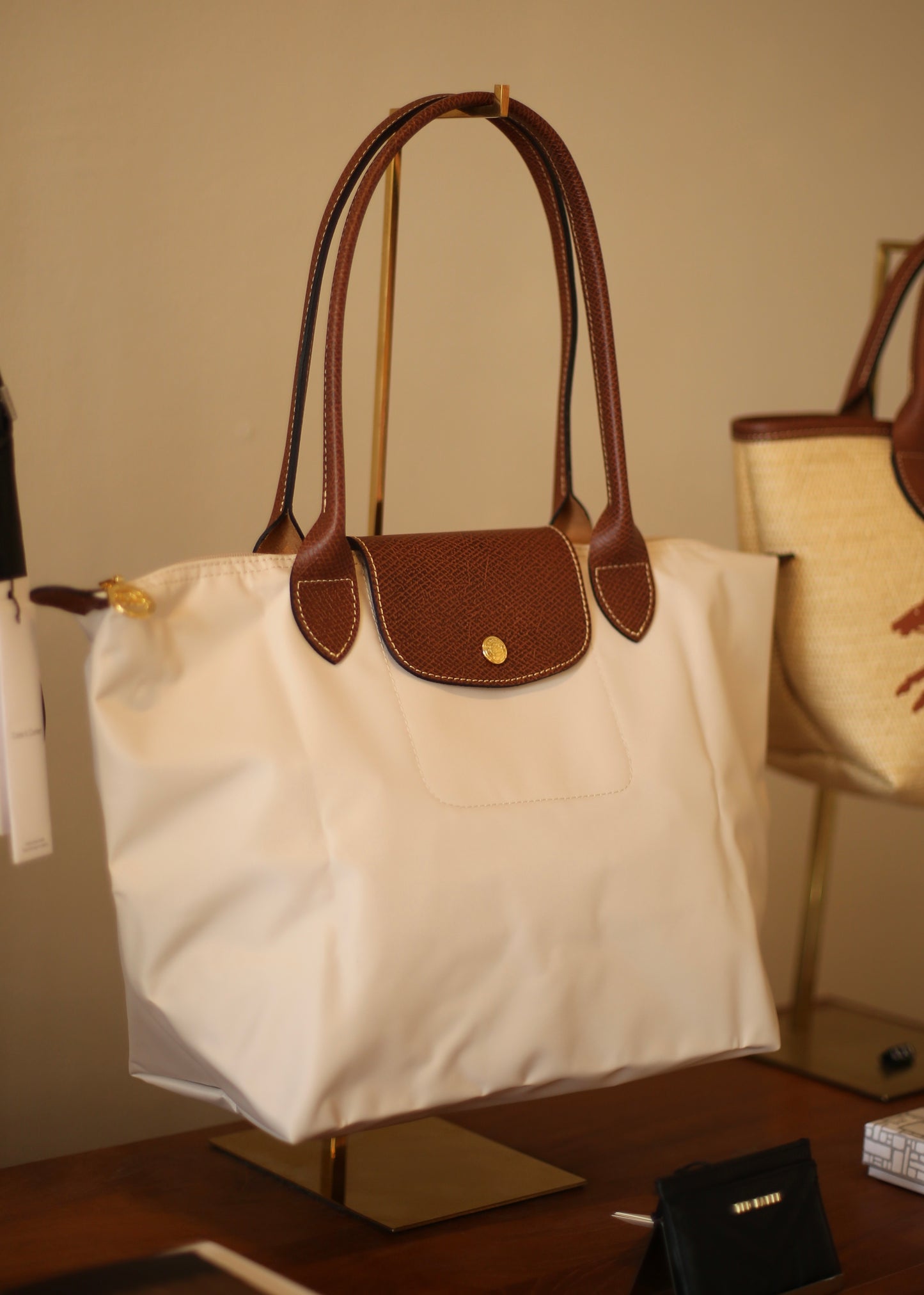 LONGCHAMP Medium Le Pliage Tote Bag (Off white)