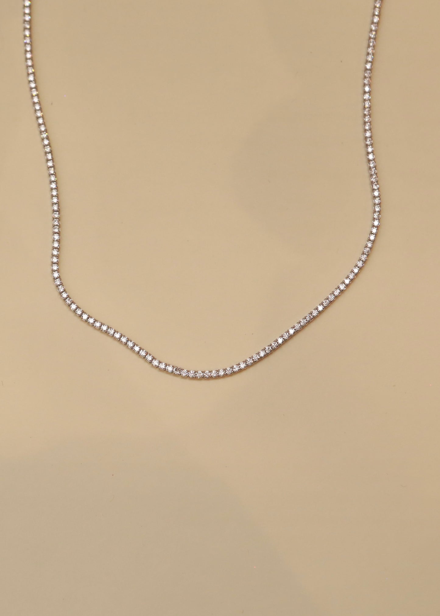 TENNIS sterling silver necklace