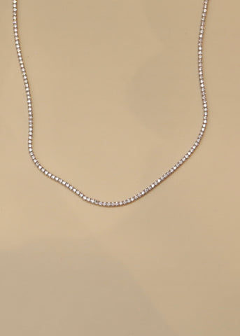 TENNIS sterling silver necklace